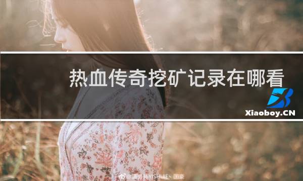 热血传奇挖矿记录在哪看