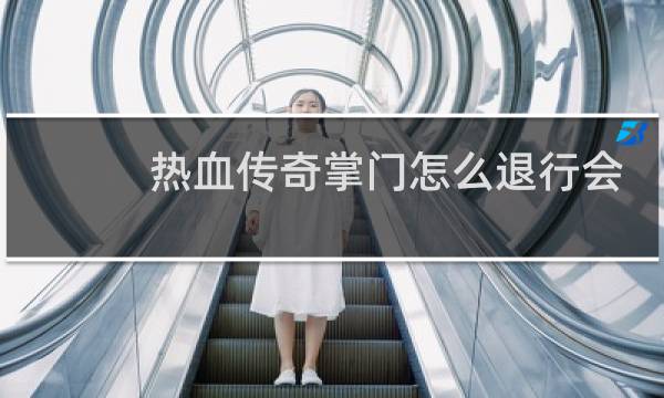 热血传奇掌门怎么退行会