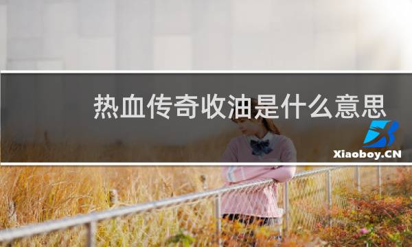 热血传奇收油是什么意思