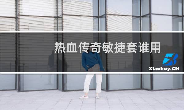 热血传奇敏捷套谁用