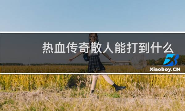 热血传奇散人能打到什么