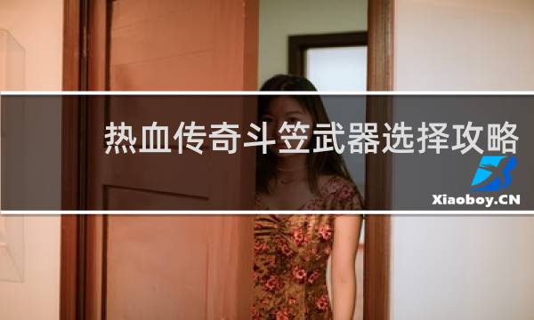 热血传奇斗笠武器选择攻略