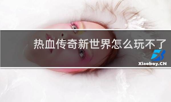 热血传奇新世界怎么玩不了