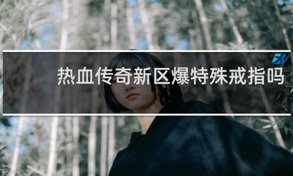 热血传奇新区爆特殊戒指吗