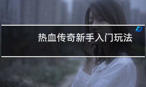 热血传奇新手入门玩法