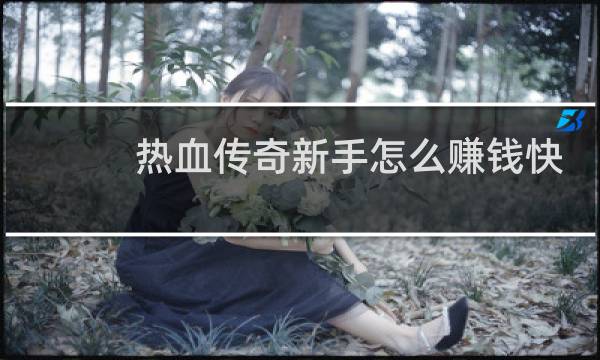 热血传奇新手怎么赚钱快
