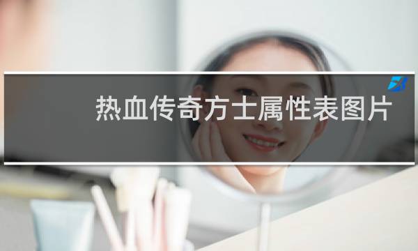 热血传奇方士属性表图片