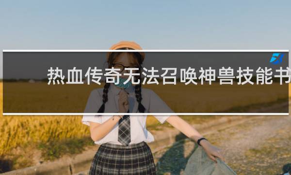 热血传奇无法召唤神兽技能书