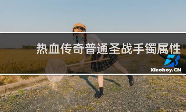 热血传奇普通圣战手镯属性