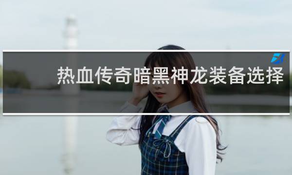 热血传奇暗黑神龙装备选择