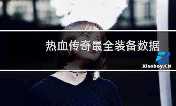 热血传奇最全装备数据