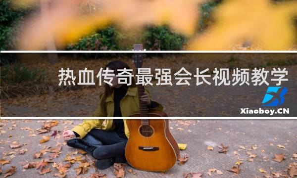 热血传奇最强会长视频教学