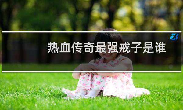 热血传奇最强戒子是谁