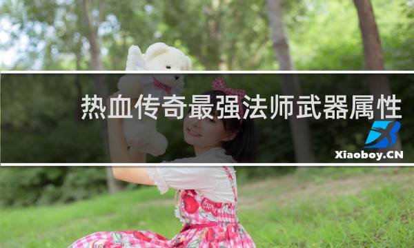 热血传奇最强法师武器属性
