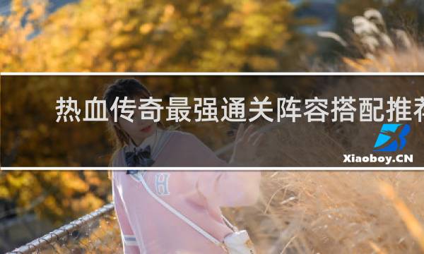 热血传奇最强通关阵容搭配推荐