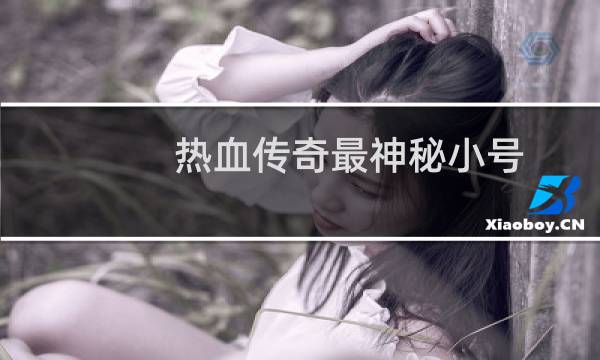 热血传奇最神秘小号