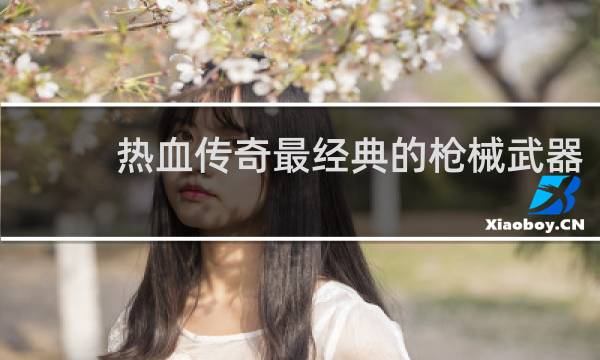 热血传奇最经典的枪械武器