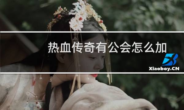 热血传奇有公会怎么加