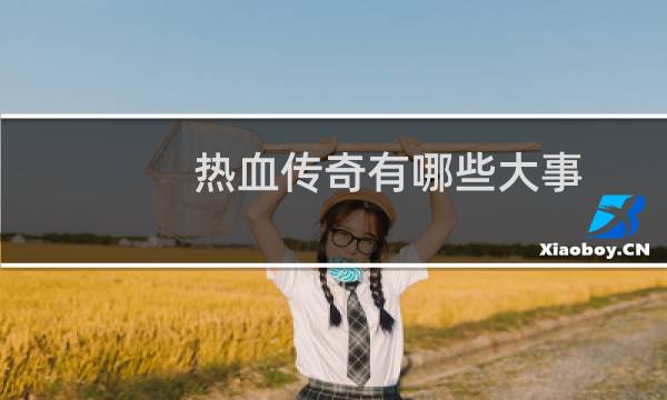 热血传奇有哪些大事