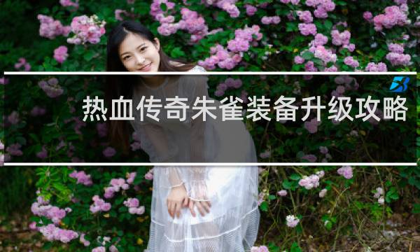 热血传奇朱雀装备升级攻略