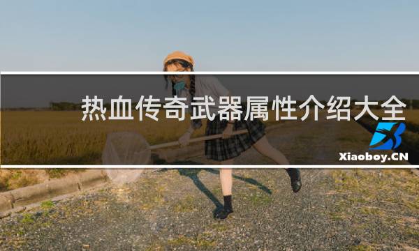 热血传奇武器属性介绍大全