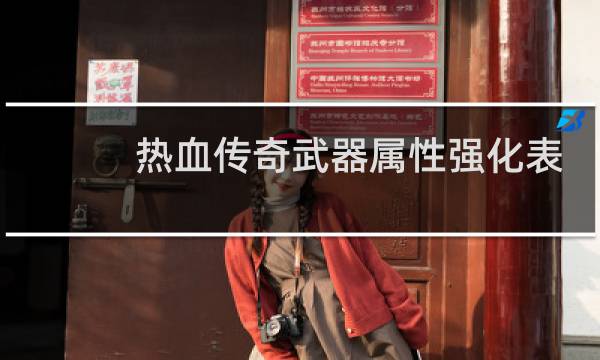 热血传奇武器属性强化表