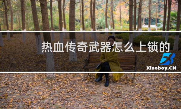 热血传奇武器怎么上锁的