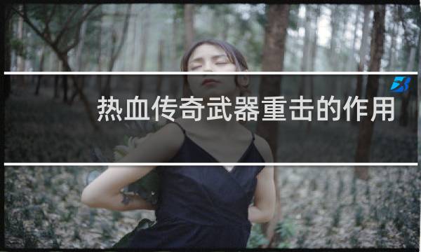 热血传奇武器重击的作用