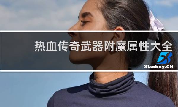 热血传奇武器附魔属性大全