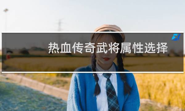 热血传奇武将属性选择