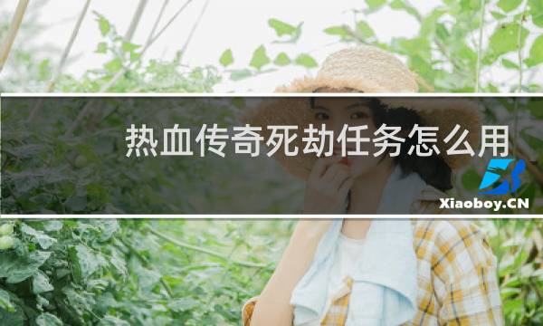 热血传奇死劫任务怎么用