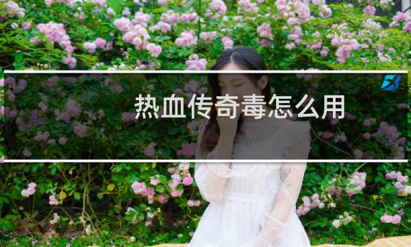 热血传奇毒怎么用