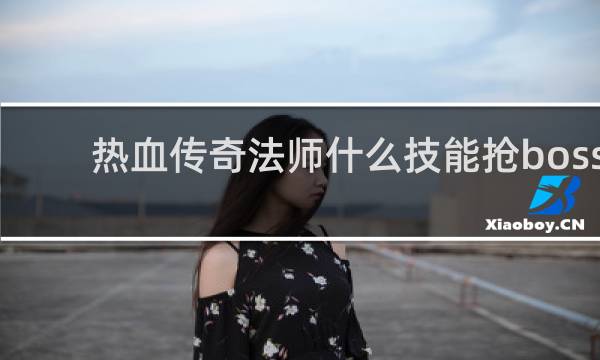 热血传奇法师什么技能抢boss