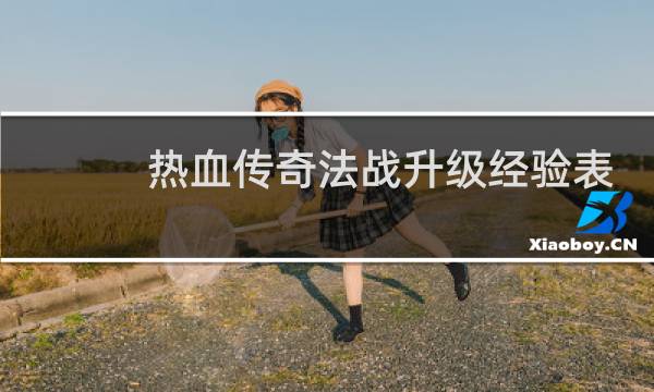 热血传奇法战升级经验表