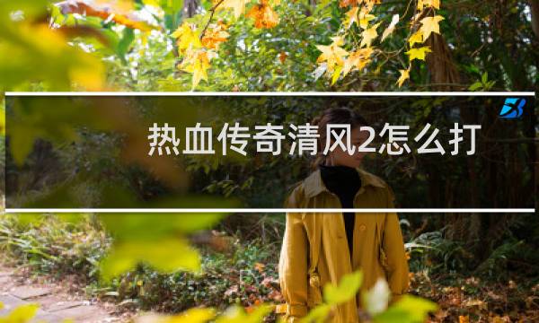 热血传奇清风2怎么打