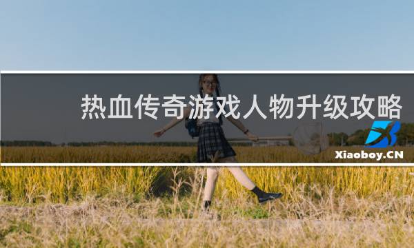 热血传奇游戏人物升级攻略