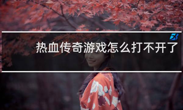 热血传奇游戏怎么打不开了