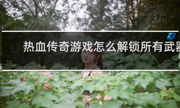 热血传奇游戏怎么解锁所有武器