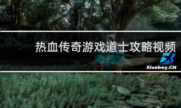 热血传奇游戏道士攻略视频