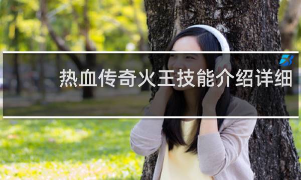 热血传奇火王技能介绍详细