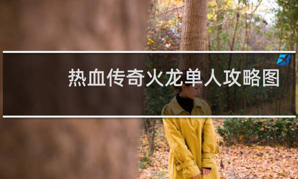 热血传奇火龙单人攻略图
