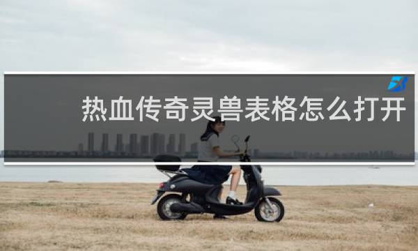热血传奇灵兽表格怎么打开