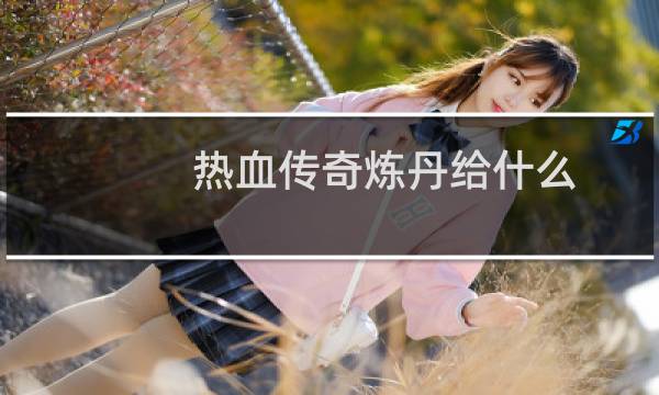 热血传奇炼丹给什么