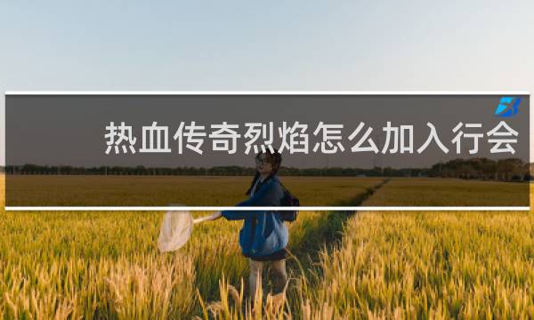 热血传奇烈焰怎么加入行会