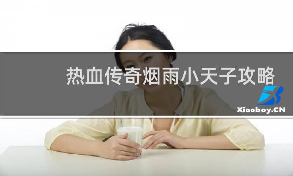热血传奇烟雨小天子攻略