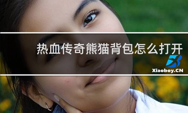 热血传奇熊猫背包怎么打开