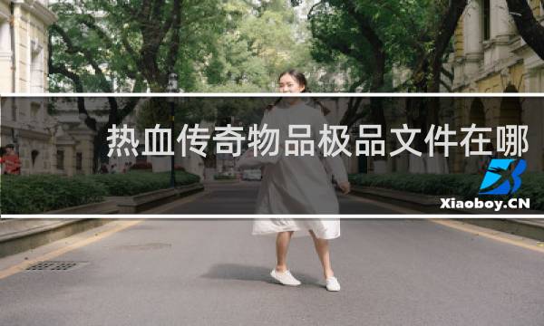 热血传奇物品极品文件在哪