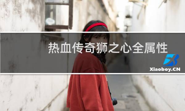 热血传奇狮之心全属性