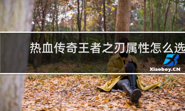 热血传奇王者之刃属性怎么选