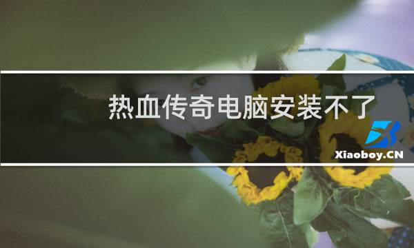 热血传奇电脑安装不了